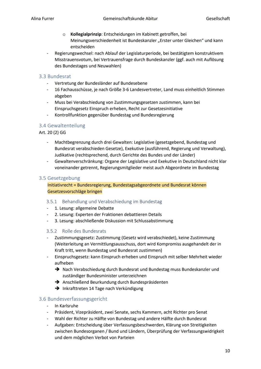 Alina Furrer
Gemeinschaftskunde Abitur
Gesellschaft
1.2.2
1.2.3
1.3
1.4
1.5
Abitur Zusammenfassung Politische Systeme
Inhaltsverzeichnis
1.
