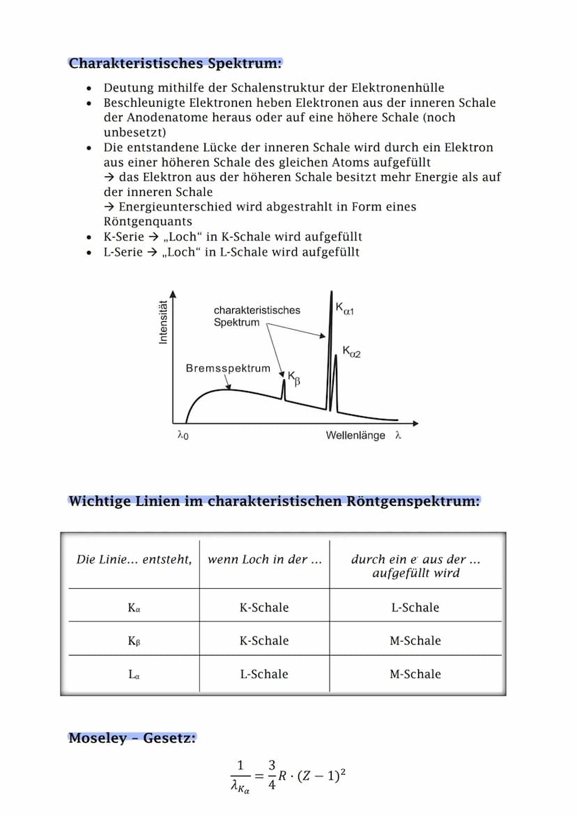 Skizze:
Beschleunigungsspannung UB
evakuierte Glasröhre
●
●
Röntgenstrahlung
●
O+
Anode
Röntgenstrahlung
Erzeugung von Röntgenstrahlung:
Dur
