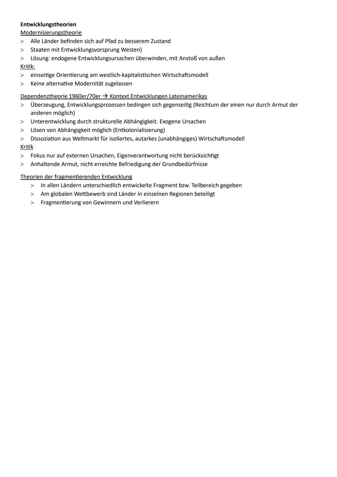 Globale Herausforderung: Disparitäre Entwicklungen
● Bestehen zwischen verschiedenen Ländern und innerhalb on Gesellschaften
Entwicklung ver