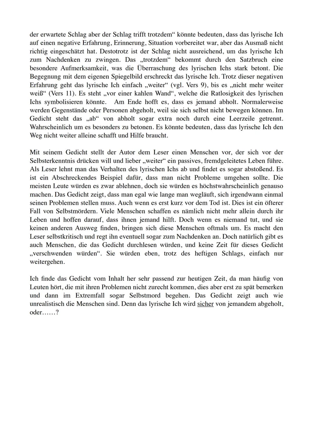 Gedichtanalyse: In einer großen Stadt
Das Gedicht ,,In einer großen Stadt" von Detlev Liliencron wurde um 1890
geschrieben und thematisiert 