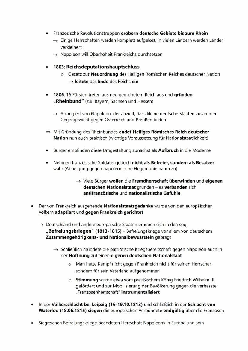 NAPOLEON IN
DEUTSCHLAND
Französische Hegemonie in Europa,
Befreiungskriege, Aufkommen des nationalen
Bewusstseins in Deutschland
Etienne
25.