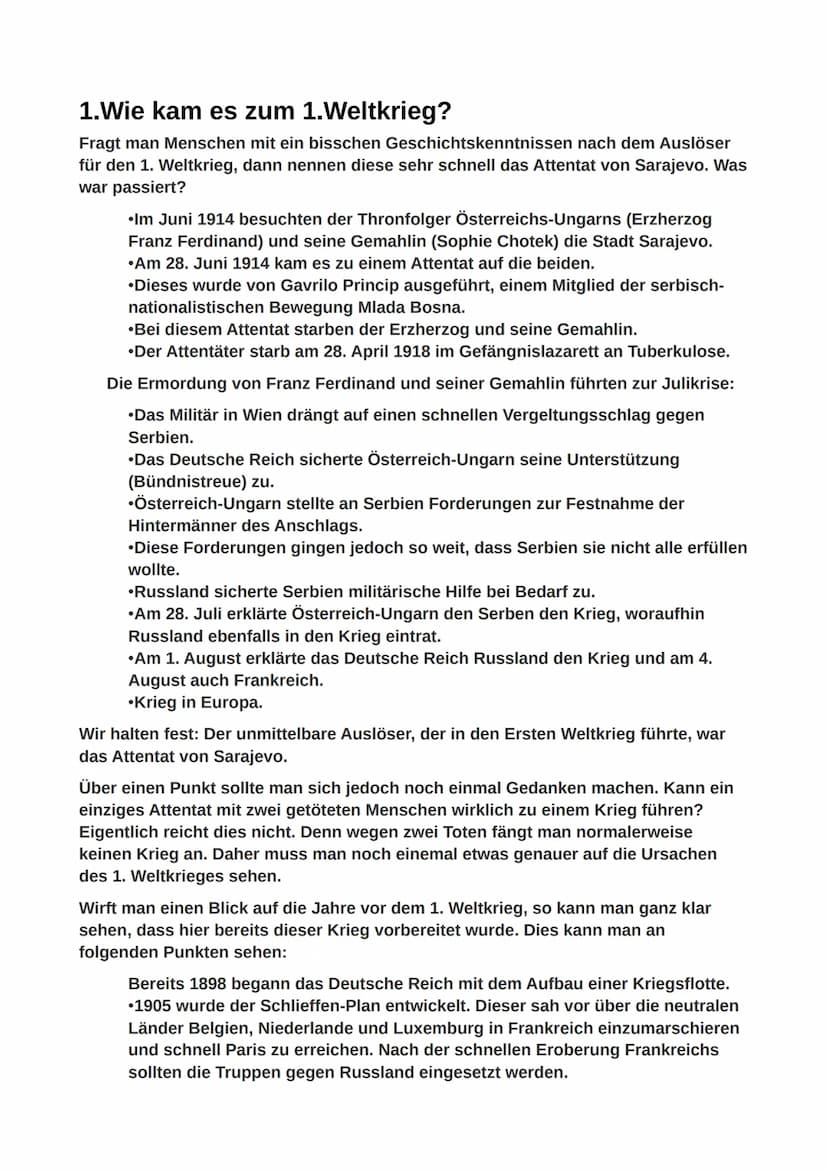 Name, Vorname:Shirzai, Amir
Aufsatz 1 Weltkrieg:
Gliederung:
1.Wie kam es zum 1. Weltkrieg?
2. Was war der Anlass für den 1. Weltkrieg?
3.We