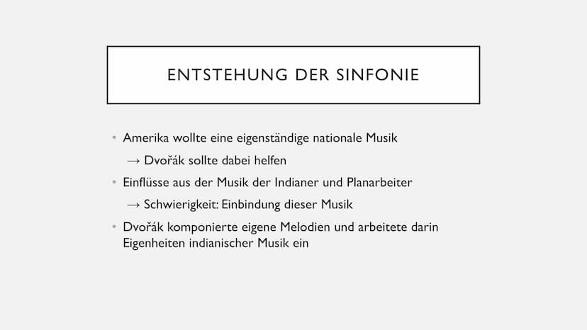 ANTONÍN
DVOŘÁK
1841
1904
He
ANTONIN DVOŘÁK ANTONÍN DVOŘÁK
Und seine Sinfonie aus der neuen Welt 1. Biographie
2. Sinfonie aus der neuen Welt