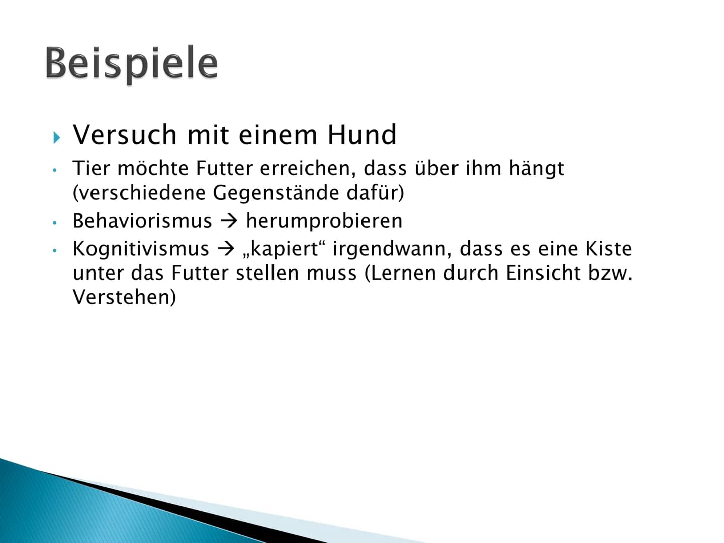 Kognitiwismus Inhaltsverzeichnis
▸ Was ist Kognitivismus
▸ Leitgedanken
‣ Geschichte
▸ Unterschied zu Behaviorismus
▶ Vor- und Nachteile
▸ B