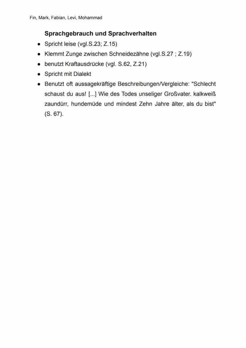 Fin, Mark, Fabian, Levi, Mohammad
Charakterisierung Otto Trsnjek
Allgemeine Informationen:
• Alter: Ungefähr 40 Jahre alt (er hat
1917 als j
