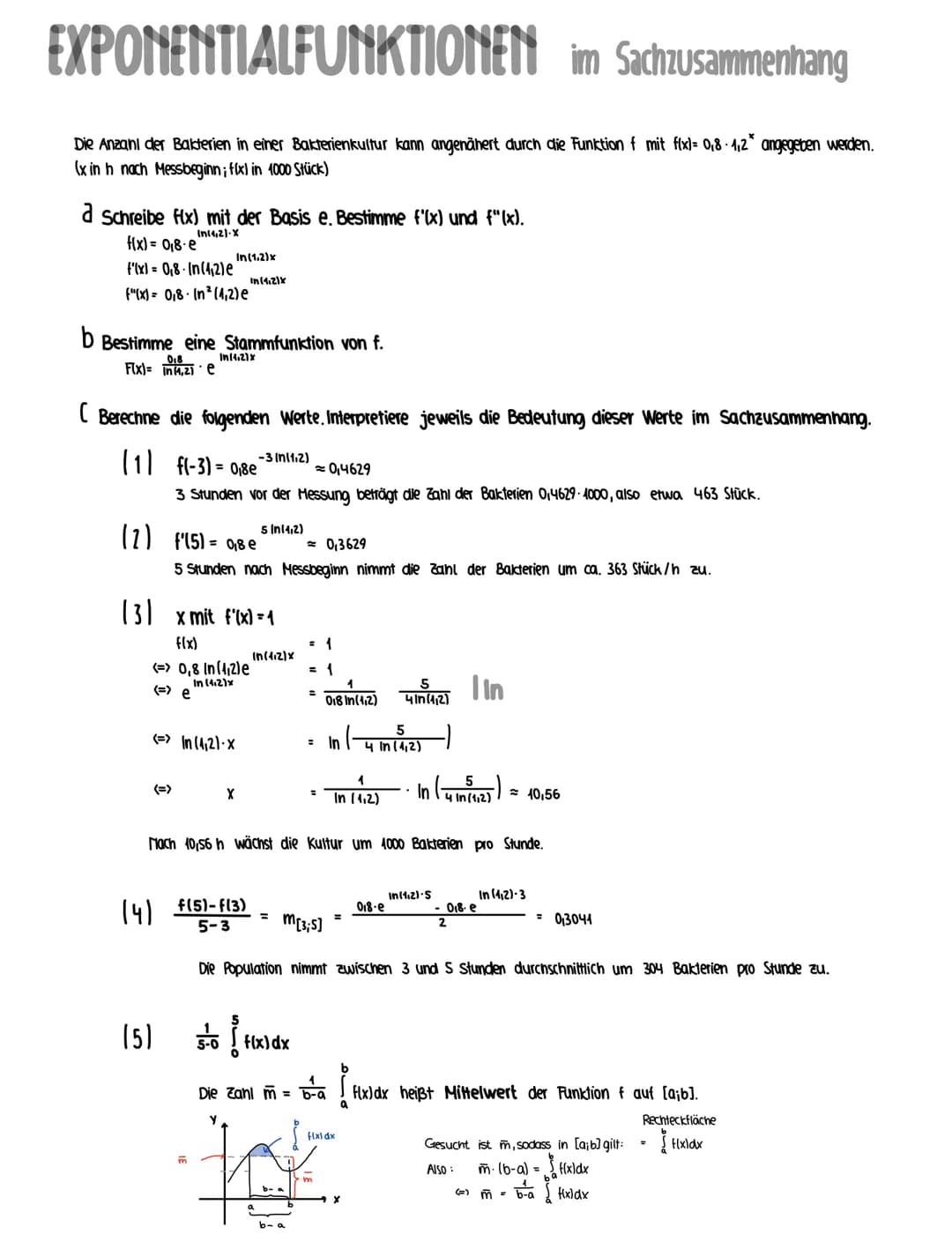 EXPONENTIALFUNKTIONEN im Sachzusammenhang
Wachstums- und Zerfallsprozesse lassen sich oft durch Exponentialfunktionen beschreiben. Bisher wu