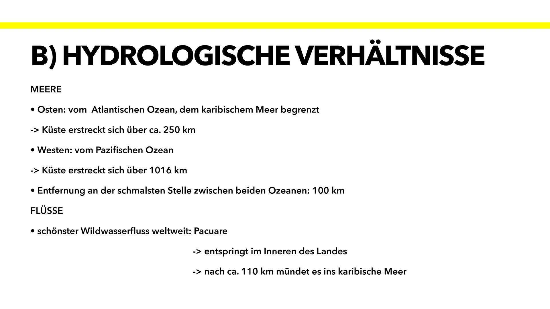 OSTARICA
VON HENNA:)) INHALTSVERZEICHNIS
1. LOKALIESIERUNG
a) Lage
b) Hydrologische Verhältnisse
c) Relief
d) Sonstiges
2.KLIMATISCHE GEGEBE