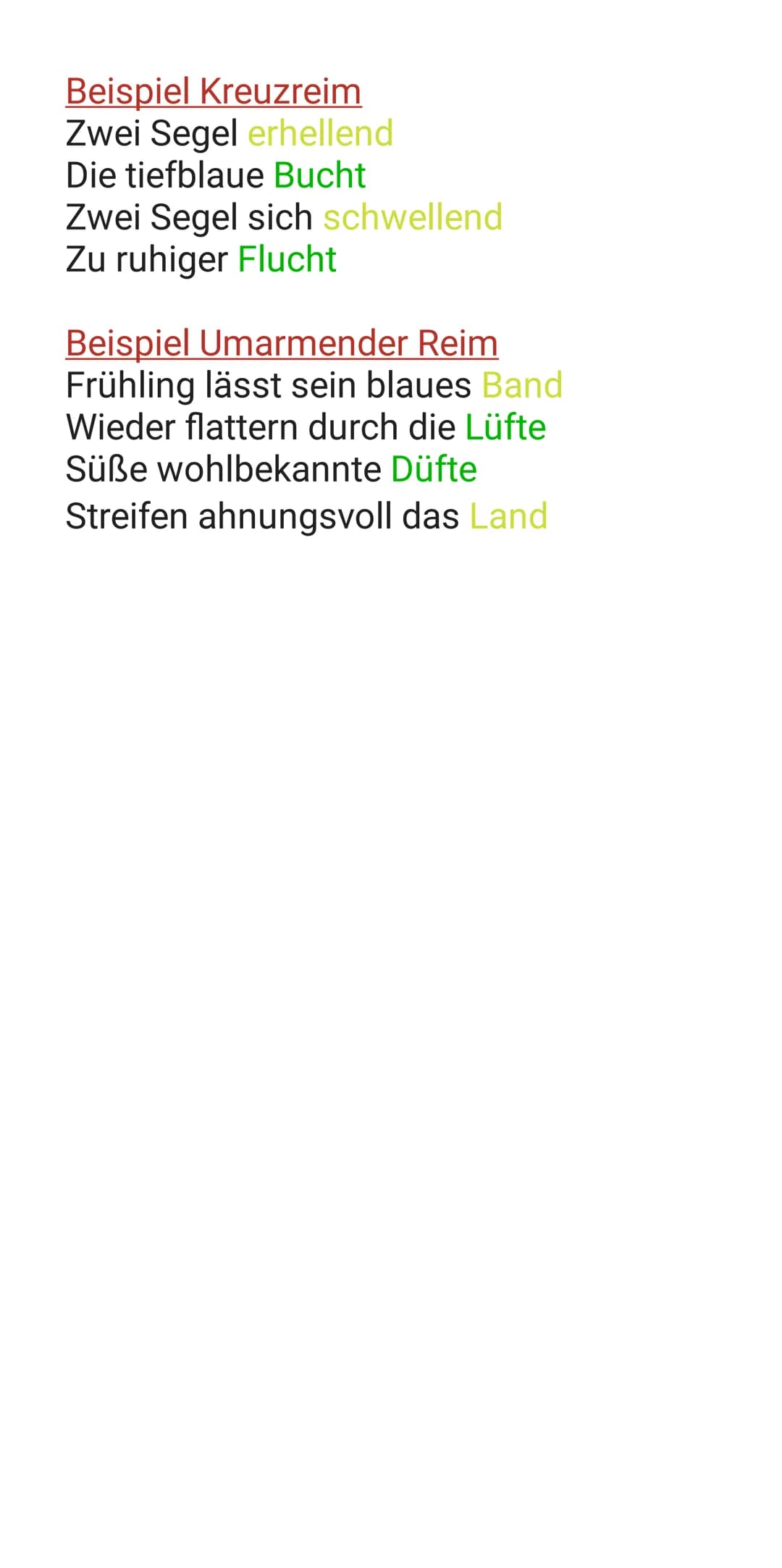 Die Form von Gedichten untersuchen
Vers: Als Vers bezeichnet man die Zeile
eines Gedichtes.
der sich
Strophe: Als Strophe bezeichnet man
ein