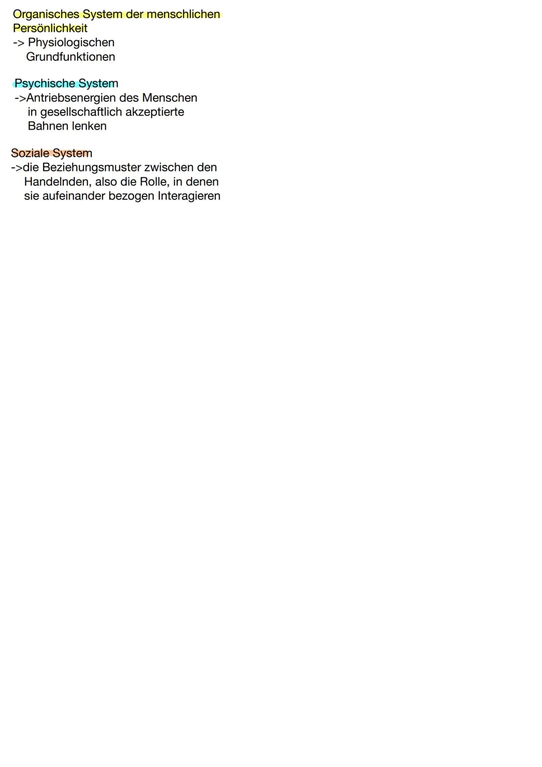 Ausgangspunkt
Organisches System der
menschlichen Persönlichkeit
-> Physiologischen
Grundfunktionen
Psychische System
->Antriebsenergien des
