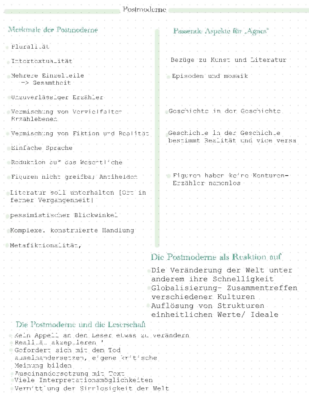 Merkmale der Postmoderne 