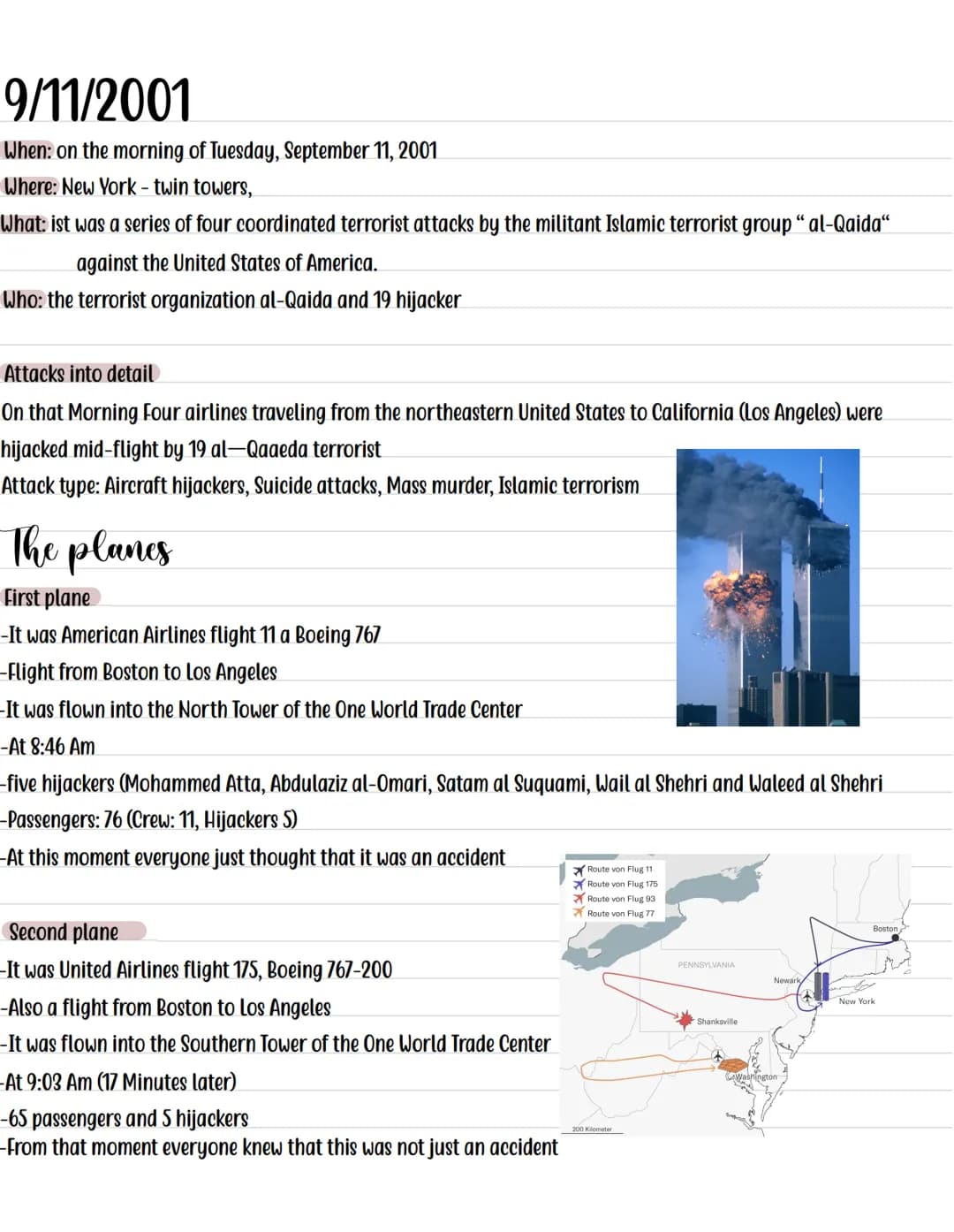 9/11/2001
When: on the morning of Tuesday, September 11, 2001
Where: New York - twin towers,
What: ist was a series of four coordinated terr
