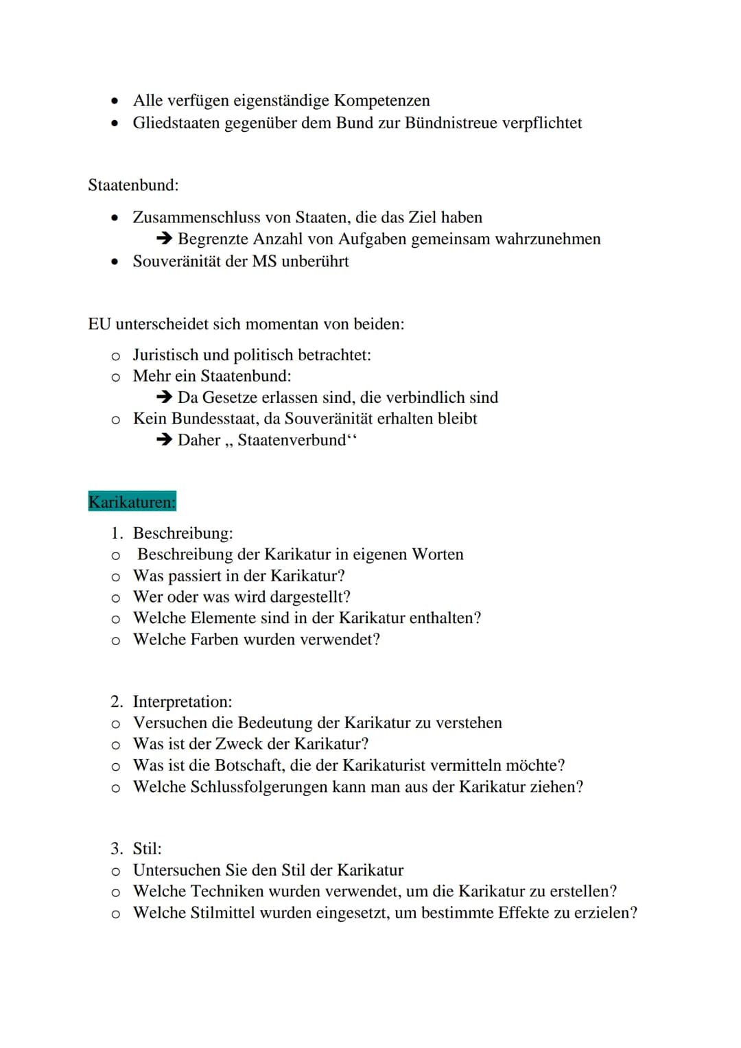 Wipo -Lernzettel Abitur
Europäische Union
Institutionen:
Europäischer Rat: Exekutive (Legislative)
• Zusammensetzung: Staatsoberhäupter der 
