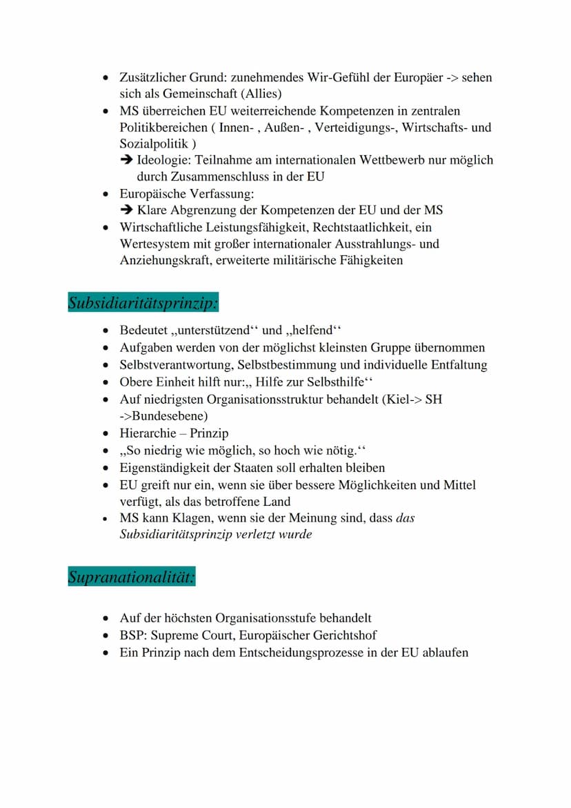 Wipo -Lernzettel Abitur
Europäische Union
Institutionen:
Europäischer Rat: Exekutive (Legislative)
• Zusammensetzung: Staatsoberhäupter der 