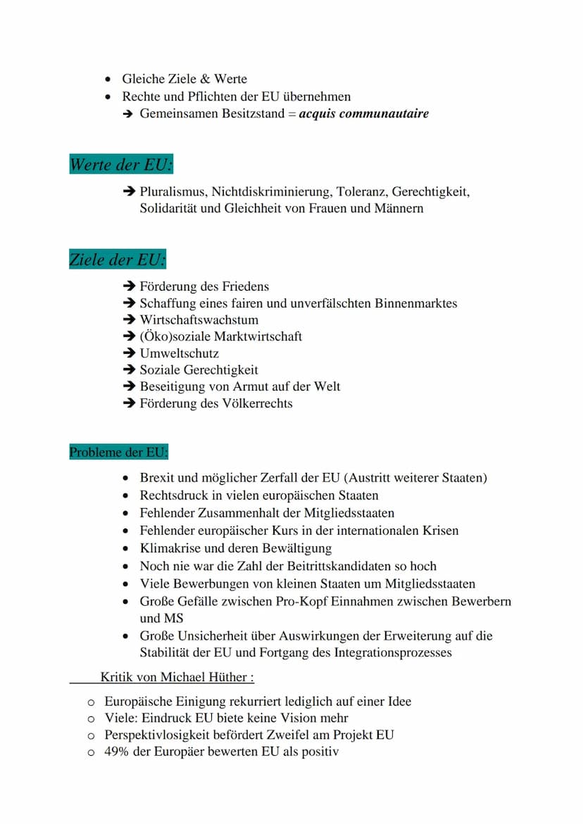 Wipo -Lernzettel Abitur
Europäische Union
Institutionen:
Europäischer Rat: Exekutive (Legislative)
• Zusammensetzung: Staatsoberhäupter der 