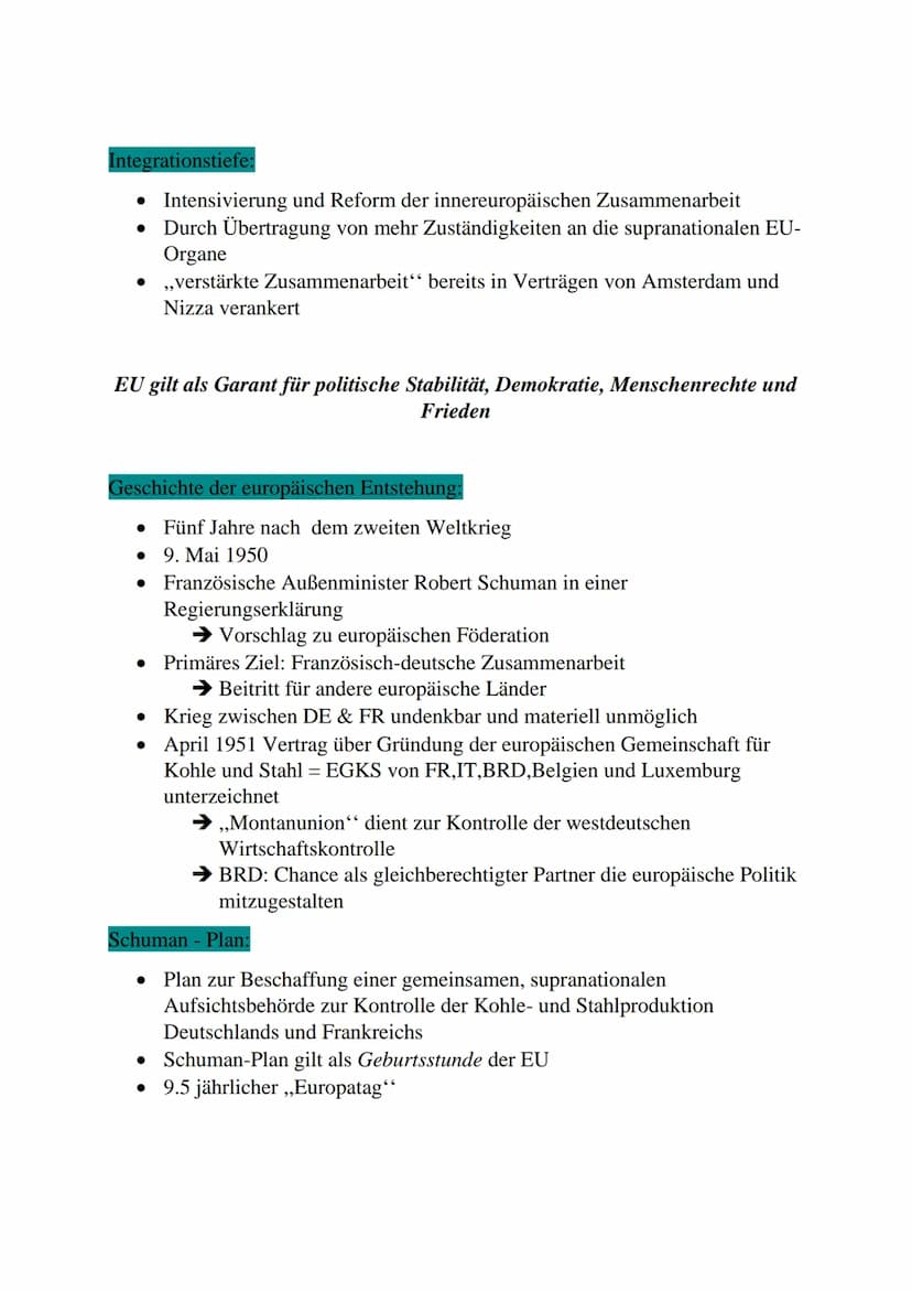 Wipo -Lernzettel Abitur
Europäische Union
Institutionen:
Europäischer Rat: Exekutive (Legislative)
• Zusammensetzung: Staatsoberhäupter der 