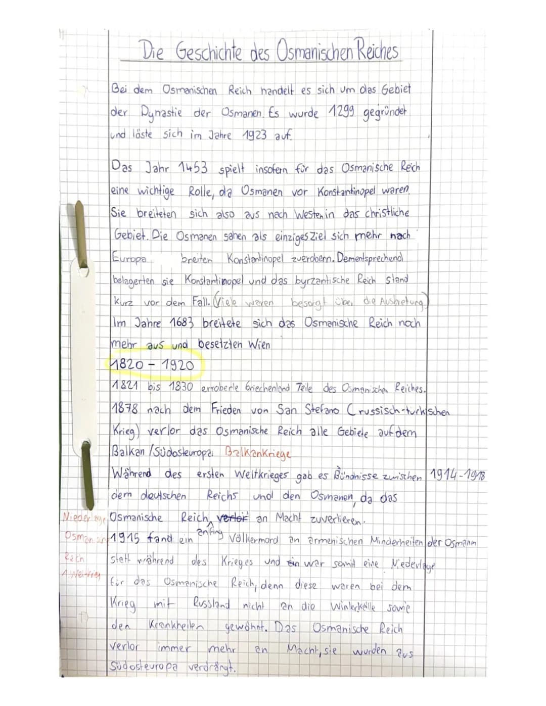 Osmanisches Reich: Karte 1914, Gründer und Länder