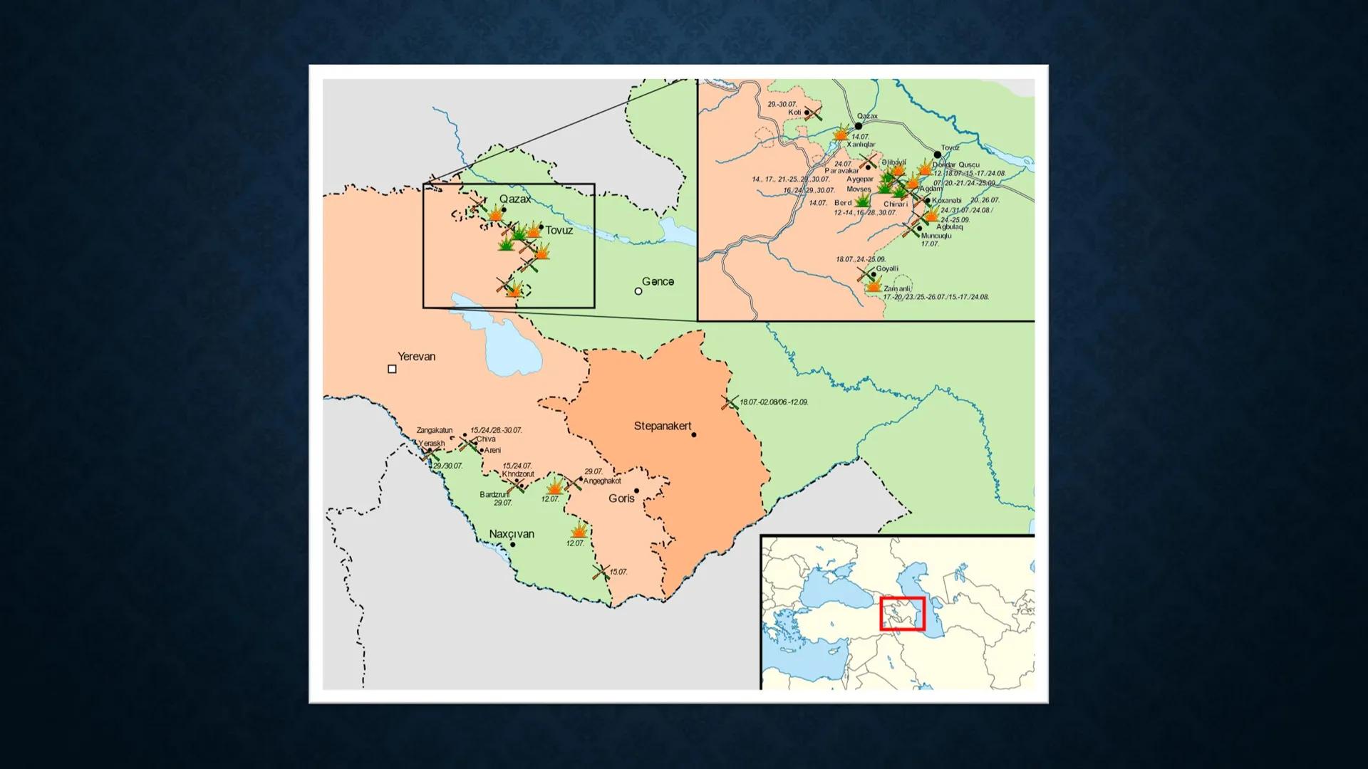 Bergkarabach
Was ist es
-2x saarland
-145.000 einwohner (90% armenier 2005)
-Von armenischen truppen kontrolliert
-International ein Teil as