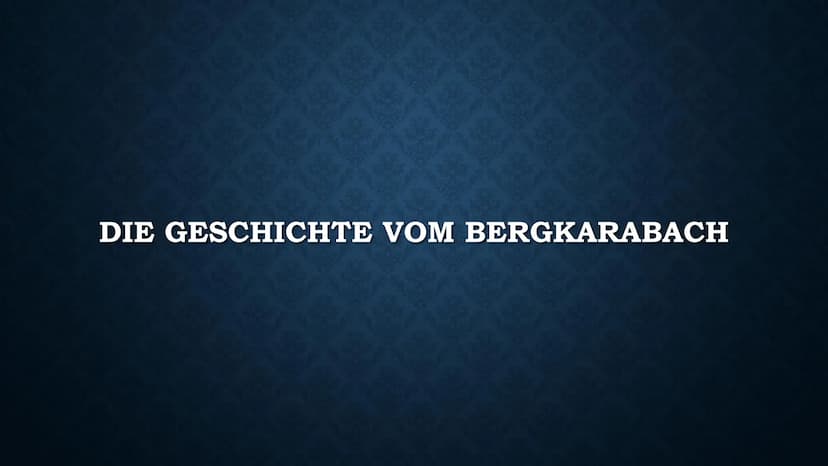 Bergkarabach
Was ist es
-2x saarland
-145.000 einwohner (90% armenier 2005)
-Von armenischen truppen kontrolliert
-International ein Teil as