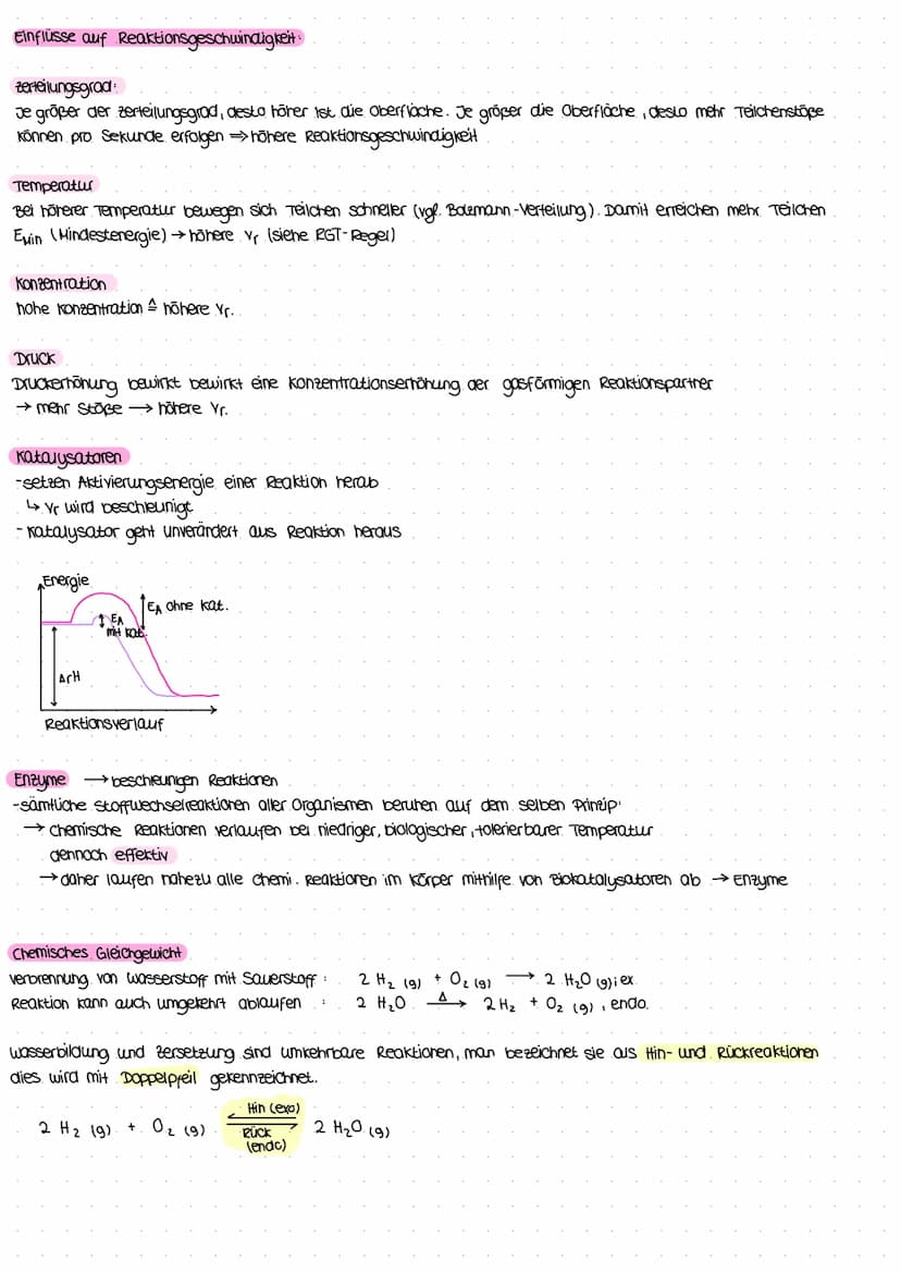 Chemie Klausur 1
chemische Reaktionen
-Produkte sind anders als Edukte
-Stoffeigenschaften verändem sich
- Energieumsatz (2.B. wärme + Licht