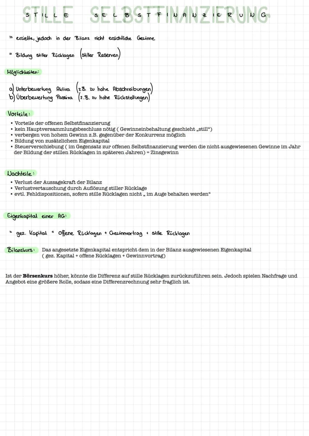 OFFENE SELBSTFINANZIERUNG
1. Investition und Finanzierung
Mittelverwendung
= Investition :
Umwandlung von
Geldkapital in
Produktionsgüter
Ak