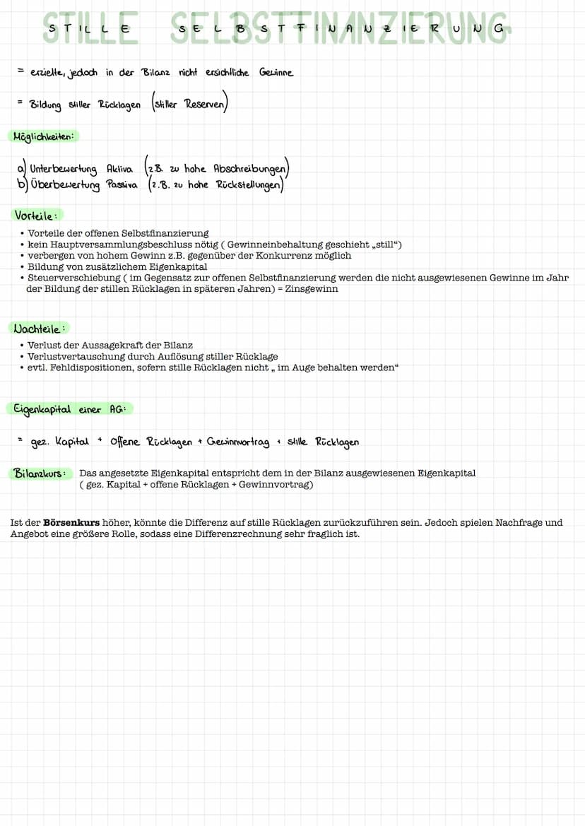 OFFENE SELBSTFINANZIERUNG
1. Investition und Finanzierung
Mittelverwendung
= Investition :
Umwandlung von
Geldkapital in
Produktionsgüter
Ak