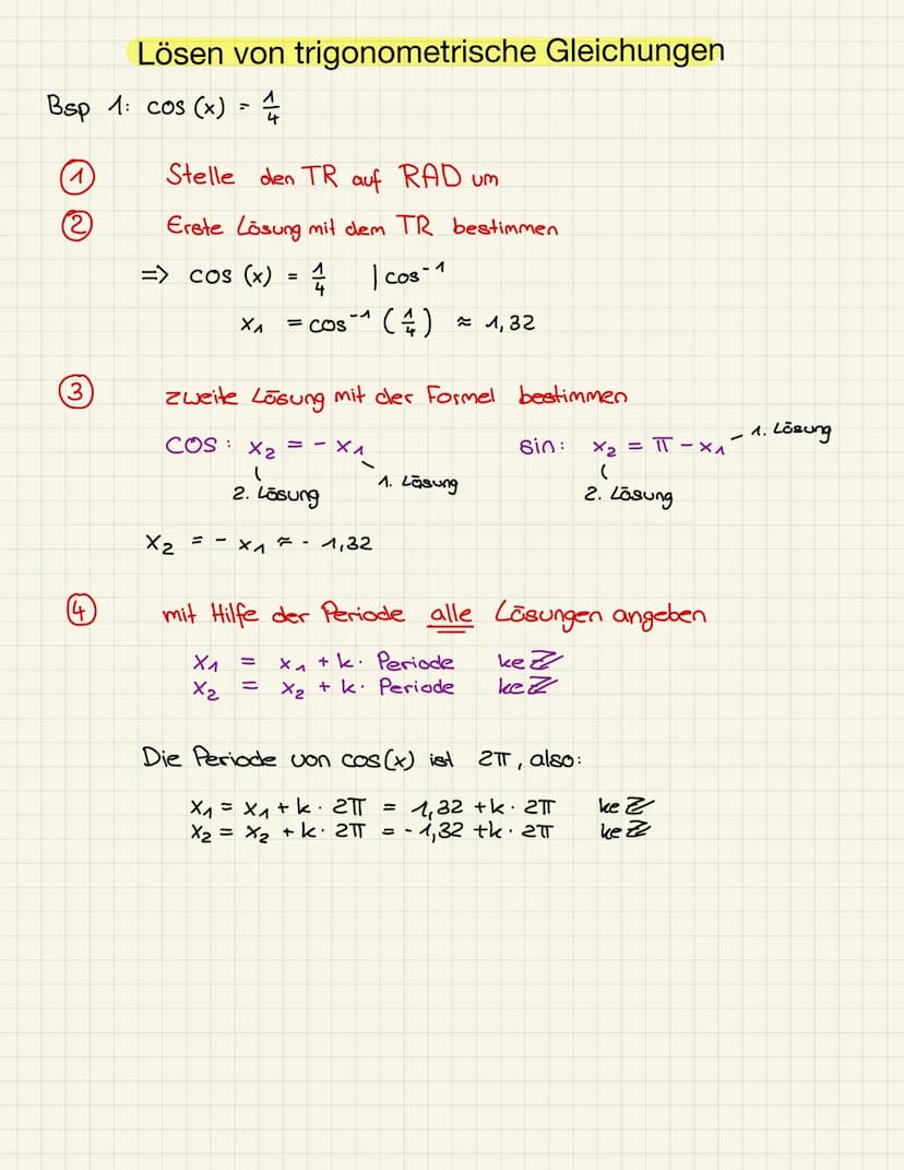 1.
2
Beispiel:
f(x) - 3 cos (2(x-4) + 6
11 "(
> Amplitude. 3; Spiegelt an x- Achse
> 2 streckt in
Richtung. Periode
> Fkt. Um 4 nach rechts 