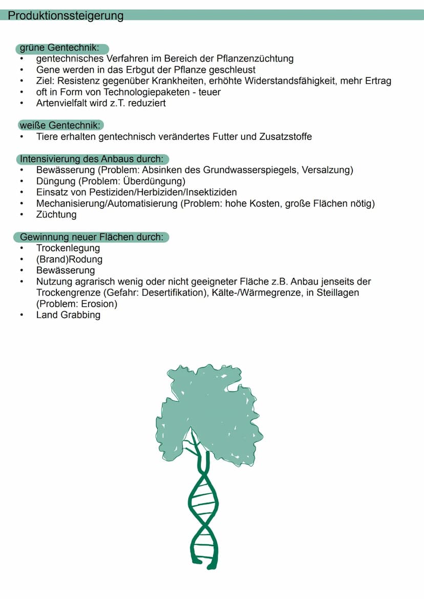 Landwirtschaft
Übersicht:
●
Landwirtschaftsformen in den Tropen
Landwirtschaftsformen
Maßnahmen zur Produktionssteigerung
Strukturwandel in 