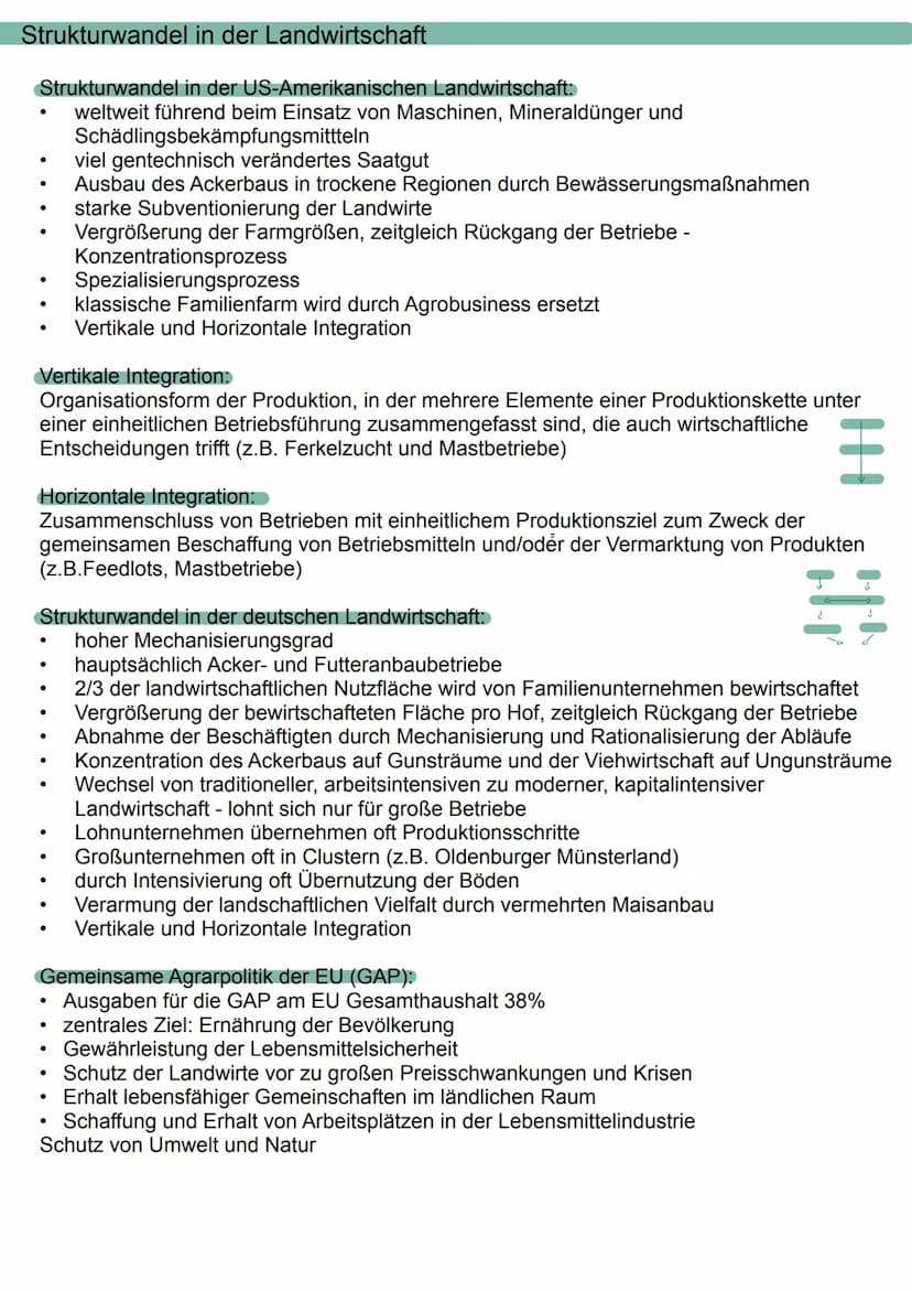 Landwirtschaft
Übersicht:
●
Landwirtschaftsformen in den Tropen
Landwirtschaftsformen
Maßnahmen zur Produktionssteigerung
Strukturwandel in 