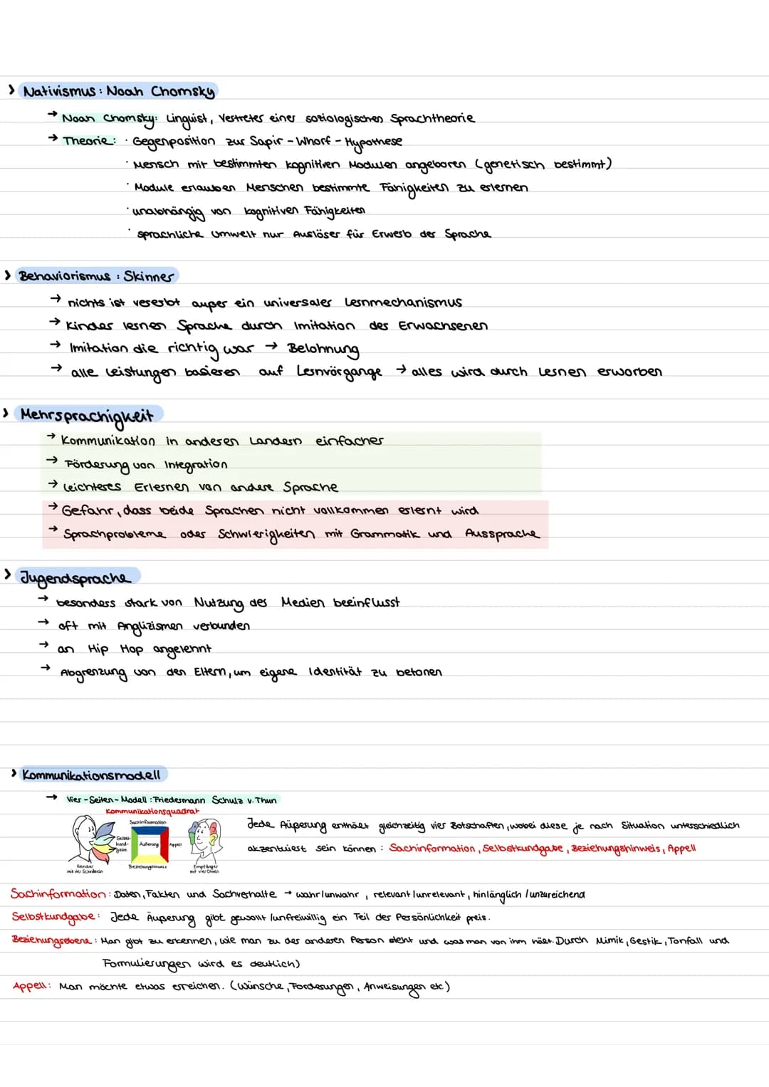 SPRACHE
> Was ist Sprache?
> Zusammenhang von Sprache, Denken und Wirklichkeit
These Levinsons: Sprache prägt räumliches Denken, Sprache + O