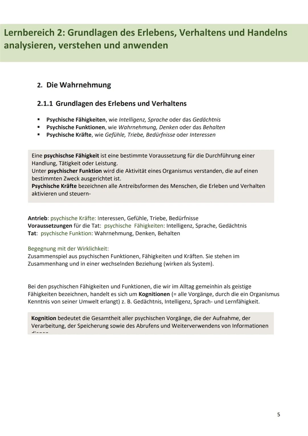 Zusammenfassung Abitur
Pädagogik/Psychologie
1 Lernbereich 1: Wesenszüge wissenschaftlicher Pädagogik und
Psychologie begreifen
1. Grundfrag