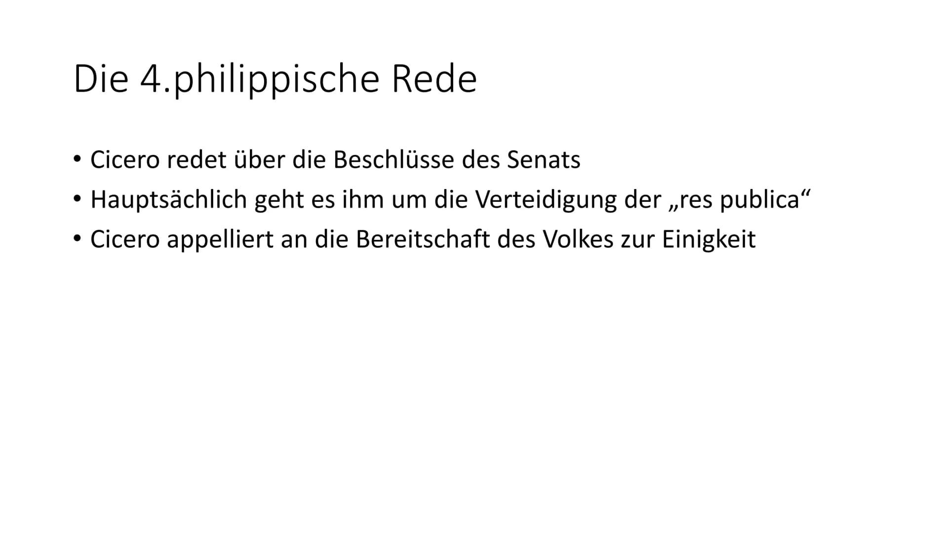 Philippika - Die Macht des Wortes in der
Politik
Gliederung
1. Definition ,,Philippika"
2. Lebenslauf Antonius
3. Lebenslauf Cicero
4. Gesch
