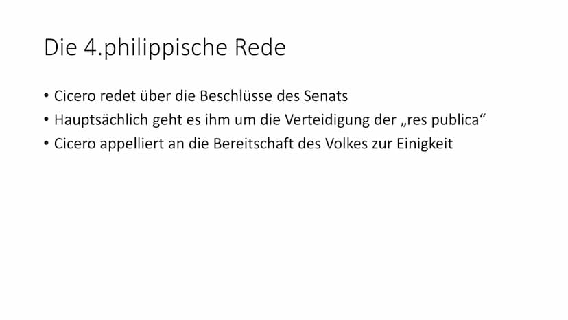 Philippika - Die Macht des Wortes in der
Politik
Gliederung
1. Definition ,,Philippika"
2. Lebenslauf Antonius
3. Lebenslauf Cicero
4. Gesch