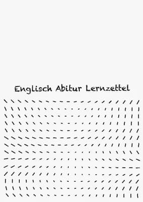 Know Abitur Lernzettel - aims&ambitions, ethnic cultural diversity, saving the planet, the impact of the media on society, linking words thumbnail