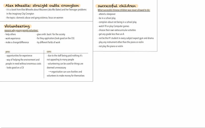 Englisch Abitur Lernzettel aims & abitions
- stay healthy
- have a family
- pass the A-level
- find a job
- do more for the environment
- su