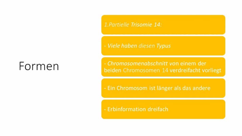 Trisomie 14 Struktur
Was ist Trisomie 14?
Häufigkeit
Formen
Symptome
Diagnose
Therapie
RE
CA
ZWZZ
TTTMAX 14
●
Was ist Trisomie 14?
Genmutati