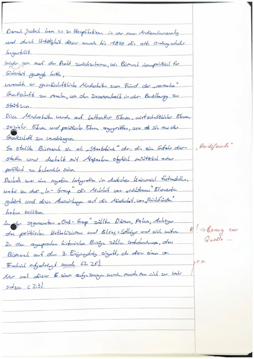Wauser Nr.2
10.12.2021
1.)
Der vorlingende Auszug einer Rede, wurde von Otto von
Bismarch vor dem Reichstag
am 2. Mai 1871 gesprochen.
und d