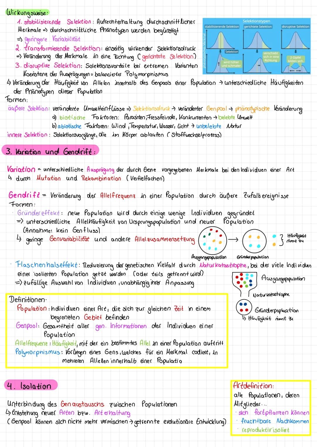 Biologie Klausur lernæettel - Q2. 1 - Evolution
Evolutionstheorien lamarck und Darwin:
→ Lamarck: Theone von der Veränderlichkeit der Arten
