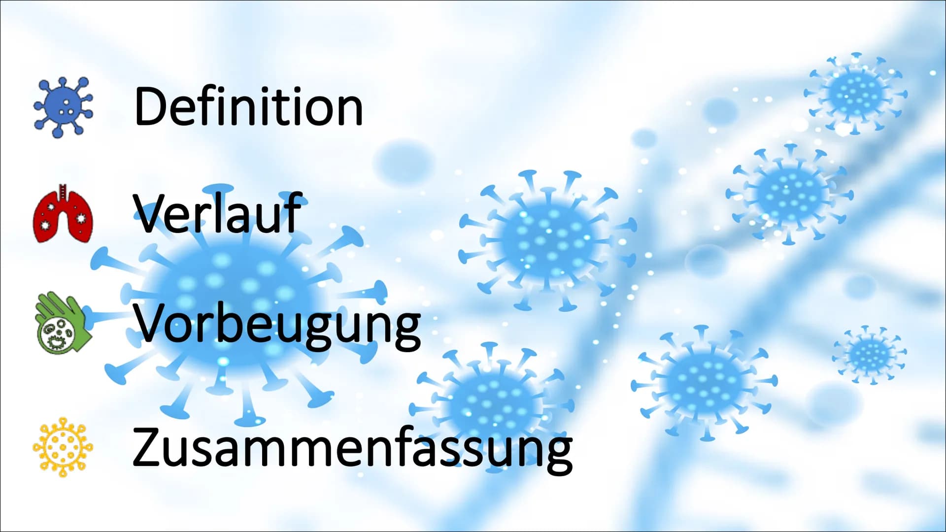 RES Grippe
Rene & Niclas Definition
Verlauf
Vorbeugung
TT
Zusammenfassung Definition & Ursachen
• Fachbegriff: Influenza
●
Infektionskrankhe