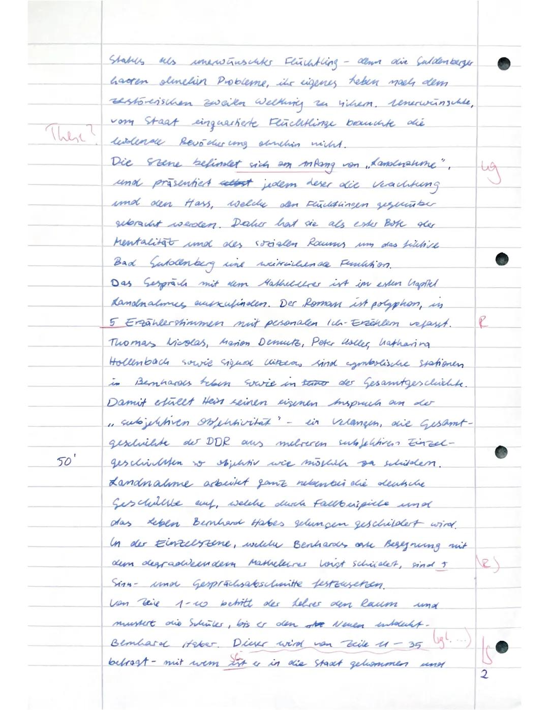 1. Klausur - Leistungskurs Deutsch - 12/1
Name:
Thema: Christoph Hein - Landnahme
22.09.23
Erlaubtes Hilfsmittel: Wörterbuch der deutschen R