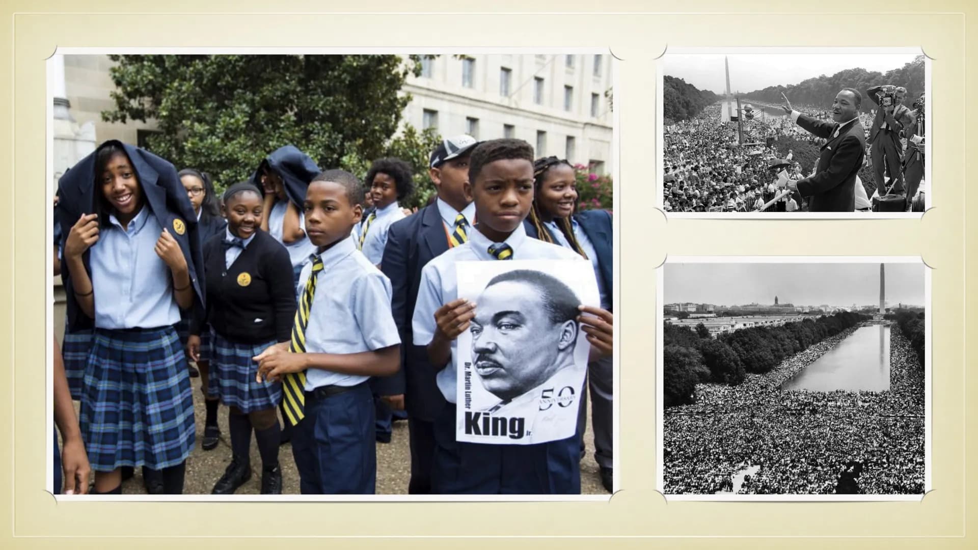 MARTIN LUTHER KING
WAR ER EIN MODERNER PROPHET? ÜBERBLICK
WER WAR MARTIN LUTER KING?
FÜR WAS SETZTE ER SICH EIN?
SEINE REDE „I HAVE A DREAM"