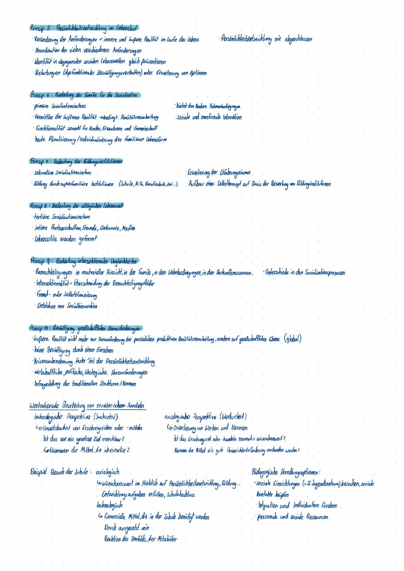 10 PRINZIPIEN der produchliven Realitätverarbeitung von Hurrelmann, Bauer.
Prinzip 1: Verhältnis von innerer und äußerer Realität
innere
Rea