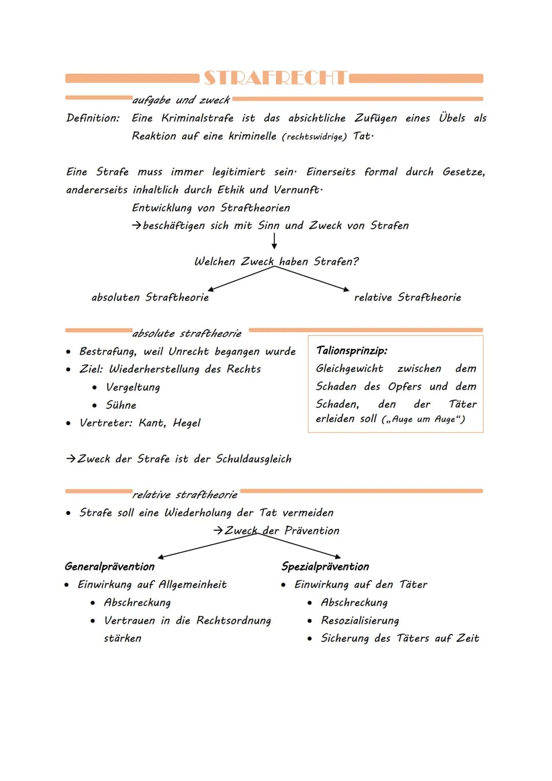 Definition:
Eine Strafe muss immer legitimiert sein. Einerseits formal durch Gesetze,
andererseits inhaltlich durch Ethik und Vernunft.
Entw