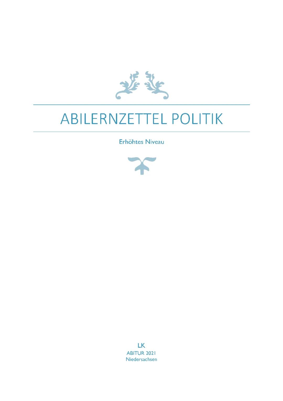 Dein Leitfaden für das Politik-Abitur in Niedersachsen 2024: Alte Klausuren und Lösungen finden!