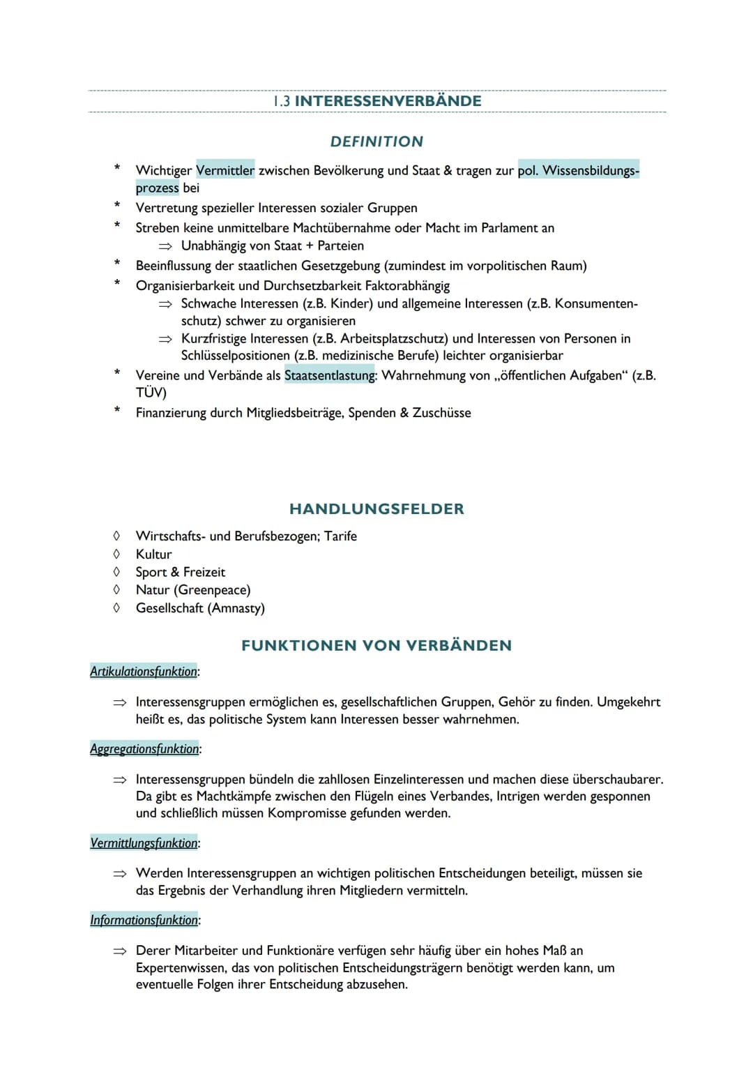 ABILERNZETTEL POLITIK
Erhöhtes Niveau
LK
ABITUR 2021
Niedersachsen INHALTSVERZEICHNIS
I. POLITISCHE PARTIZIPATION ZWISCHEN ANSPRUCH UND WIRK