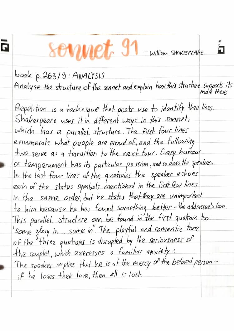 Know Sonnet 91 by Shakespeare thumbnail