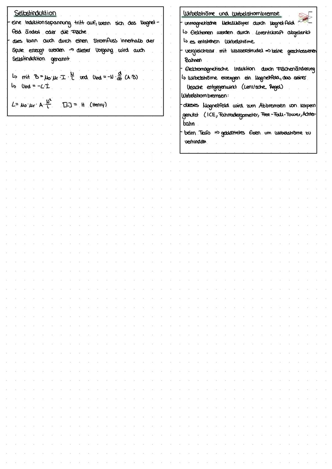 # Elektromagnetische Induktion

Alektromagnetische Induktion
- Auftreten eines elektr. Wirbelfeldes bei zeitlicher
Veränderung des Magnetfel