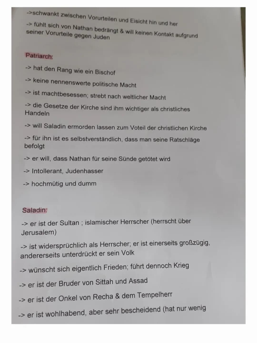 Charakterisk
Recha
Nathan der Weise
en
→> richtiger Name: Blanda von Filnek
→→ist als Säugling zu ihrem Adoptivvater Nathan gekommen
(wusste