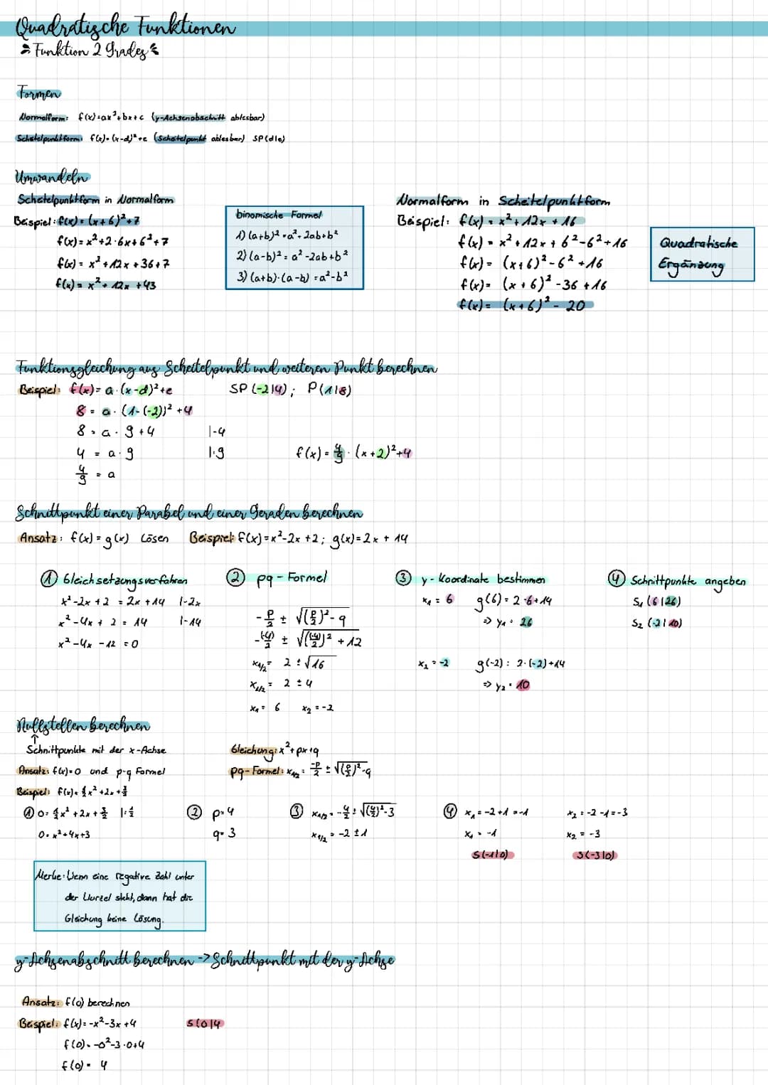 Übersicht Mathe Zp Gymnasium 