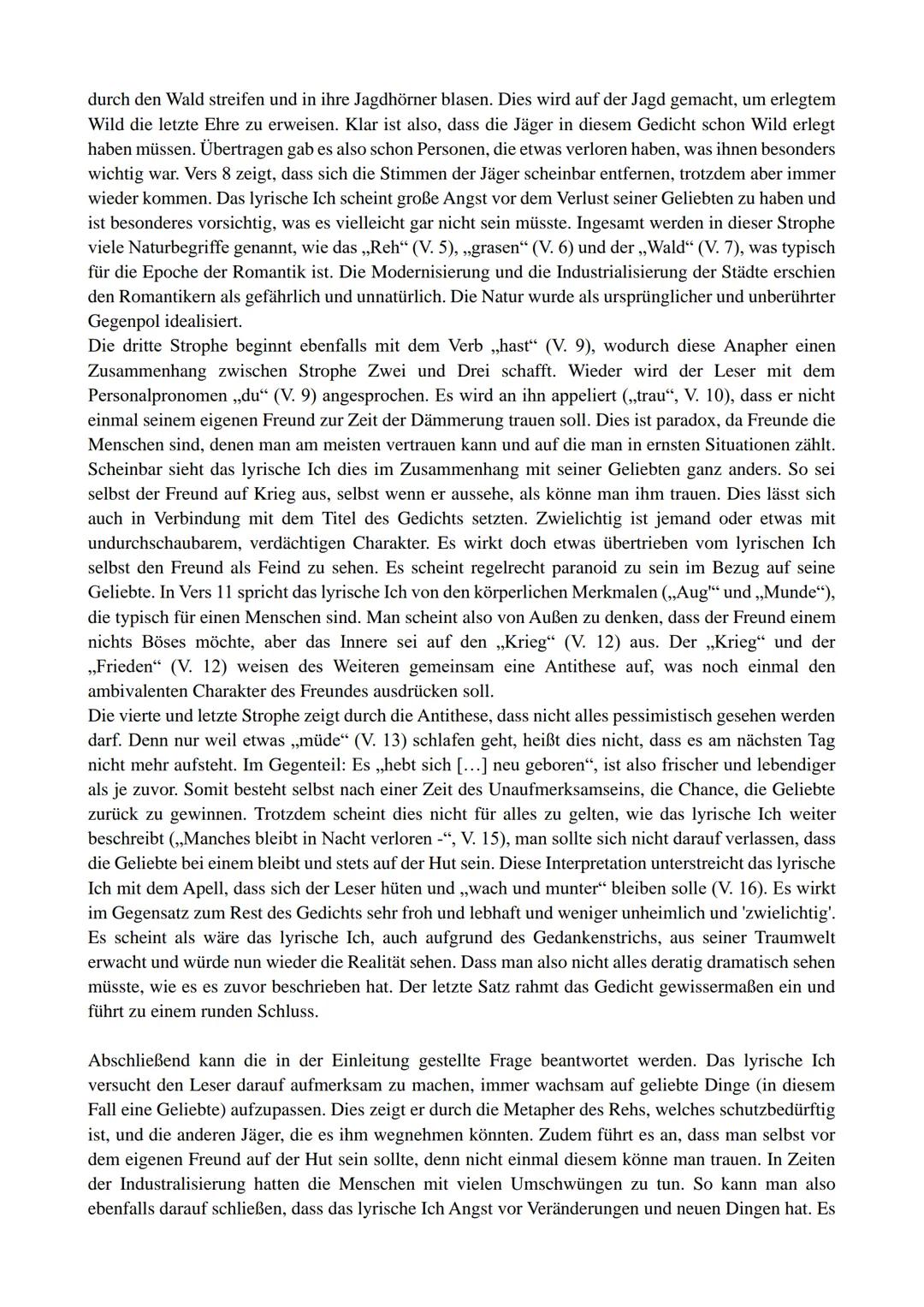 Hannah Biermann
Deutsch, SIM
Gedichtanalyse
15.03.2023
Das Gedicht 'Zwielicht' wurde 1815 von Joseph Freiherr von Eichendorff verfasst und l