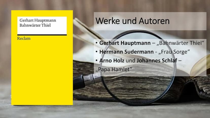 Naturalismus Epoche
Definition
lat. Natura: ,,Natur"
Zwischen 1880 und 1900
Naturalismus = detaillierte Darstellung der Wirklichkeit (Gesell